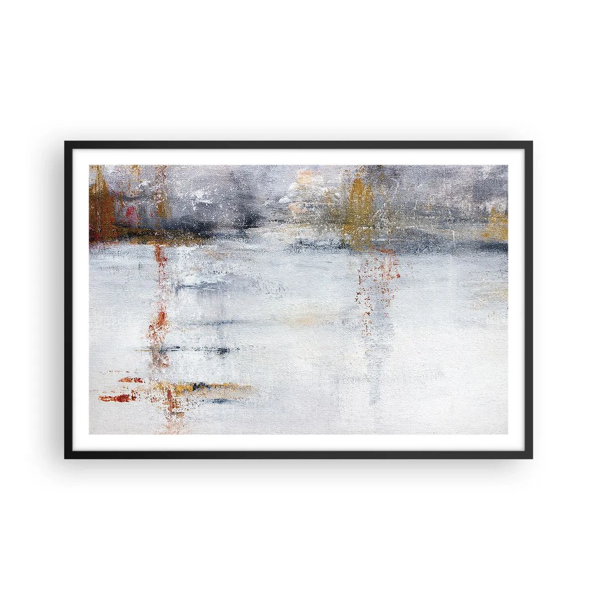 Plakát v černém rámu - Za závojem vzduchu - 91x61 cm