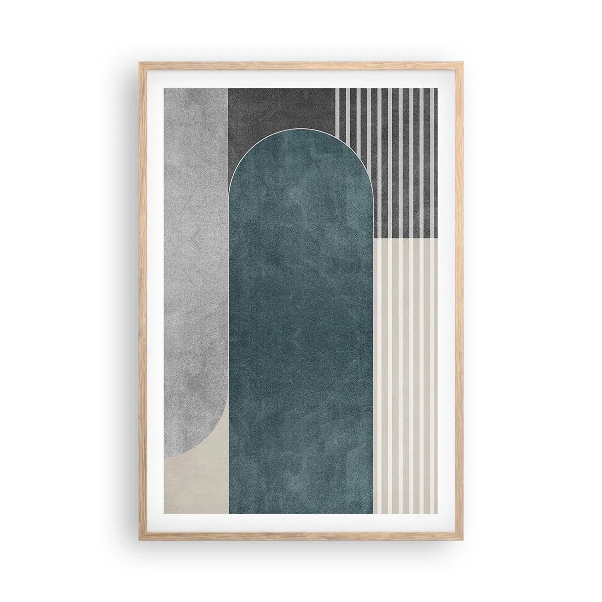 Plakát v rámu světlý dub - Kompozice na úrovni - 61x91 cm