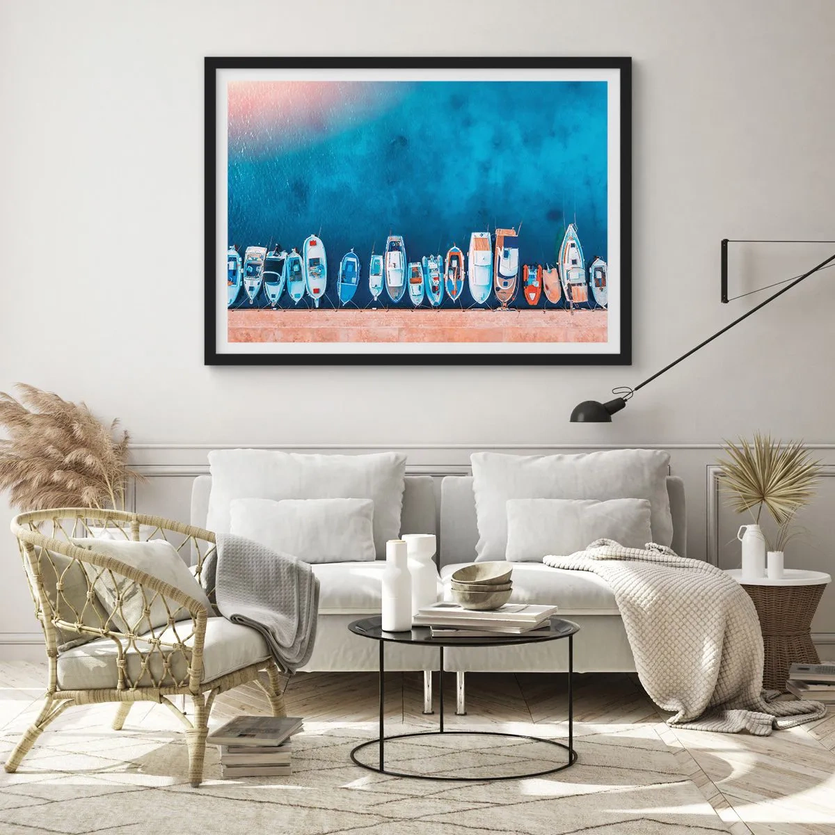 Plakát v černém rámu - V řadě za sebou - 91x61 cm