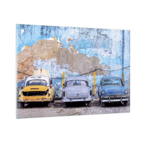 Obraz na skle - Setkání veteránů - 100x70 cm