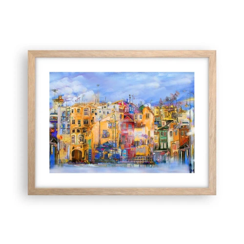 Plakát v rámu světlý dub - Jsme spolu - 40x30 cm