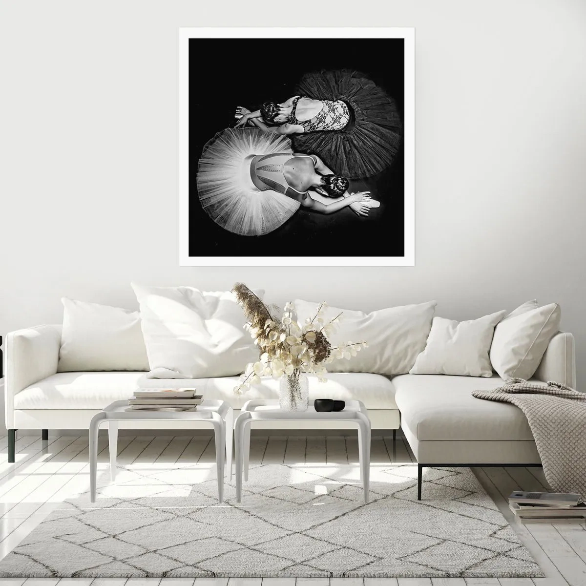 Plakát - Jin a jang – dokonalá rovnováha - 60x60 cm