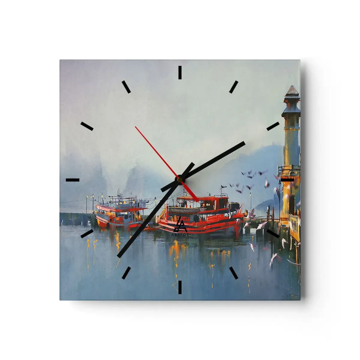 Nástěnné hodiny - Na konci světa - 30x30 cm