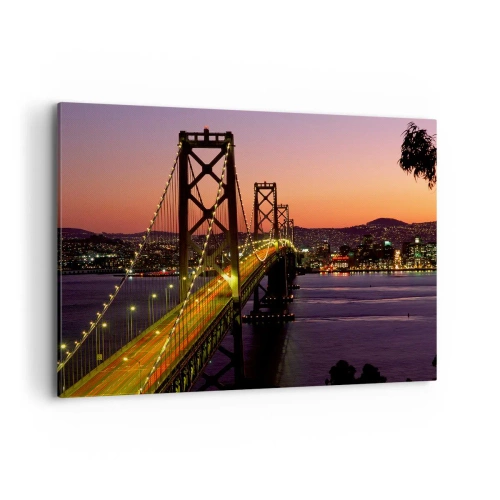 Obraz na plátně - Večer ve fialové - 100x70 cm