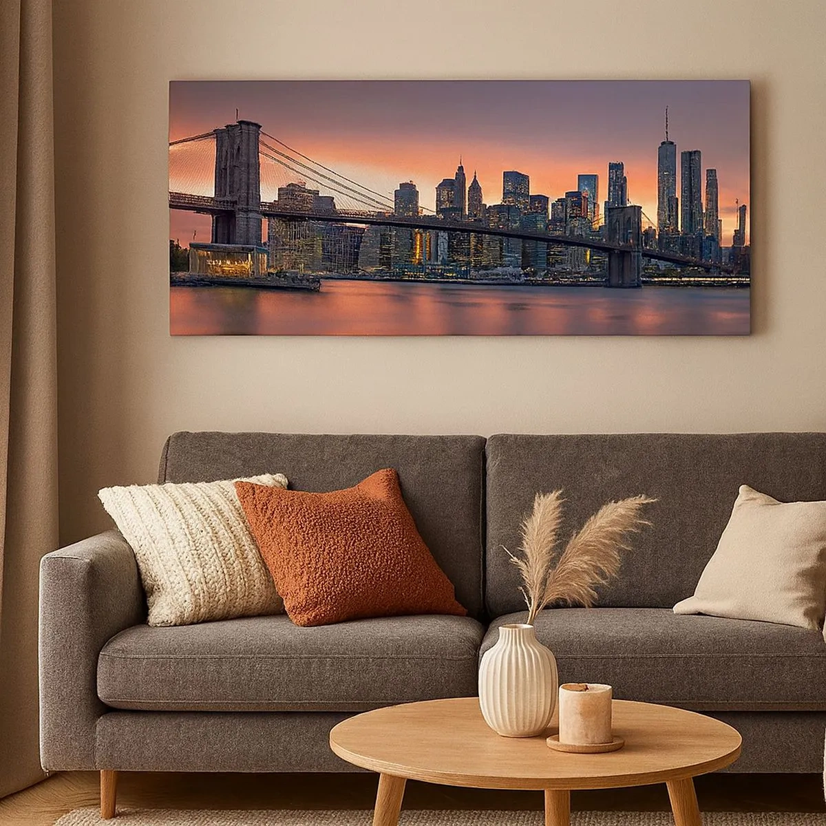 Obraz na plátně - Ponořené do liliového ticha - 100x40 cm