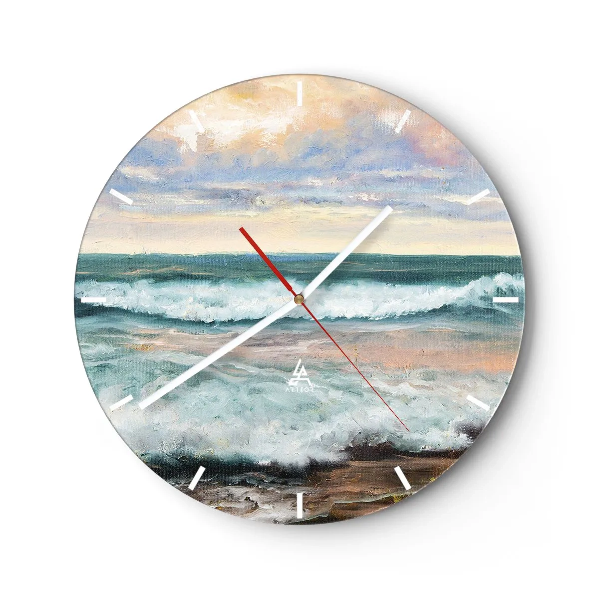 Nástěnné hodiny - Tady uhladíš duši - 40x40 cm