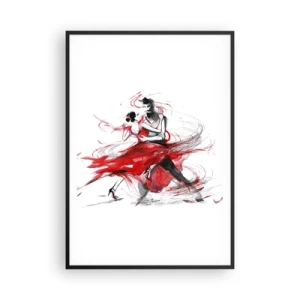 Plakát v černém rámu - Tango - rytmus náruživostí - 70x100 cm
