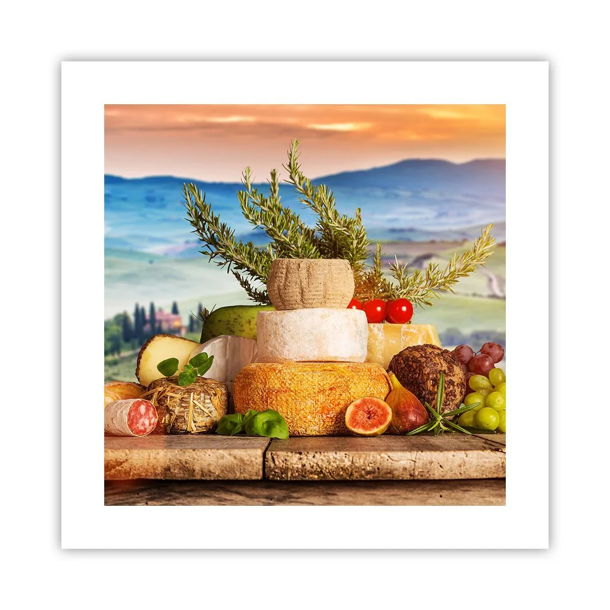 Plakát - Italská radost ze života - 40x40 cm