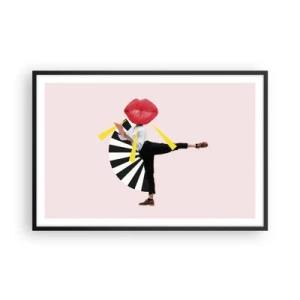 Plakát v černém rámu - Surrealistický pop-art - 91x61 cm