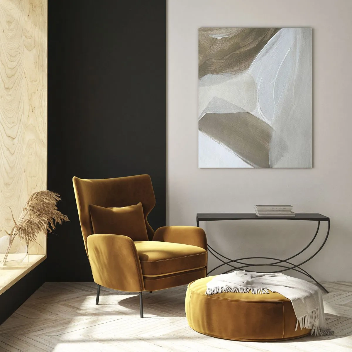 Obraz na skle - Vlna bílé - 80x120 cm