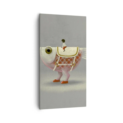 Obraz na plátně - Rybí jezdec - 55x100 cm