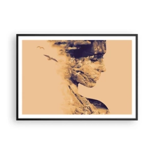Plakát v černém rámu - Krásná od přírody - 100x70 cm