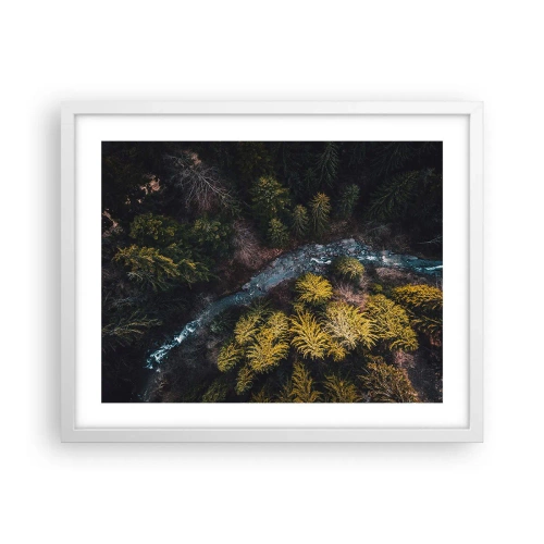 Plakát v bílém rámu - Rychle, stále rychleji - 50x40 cm