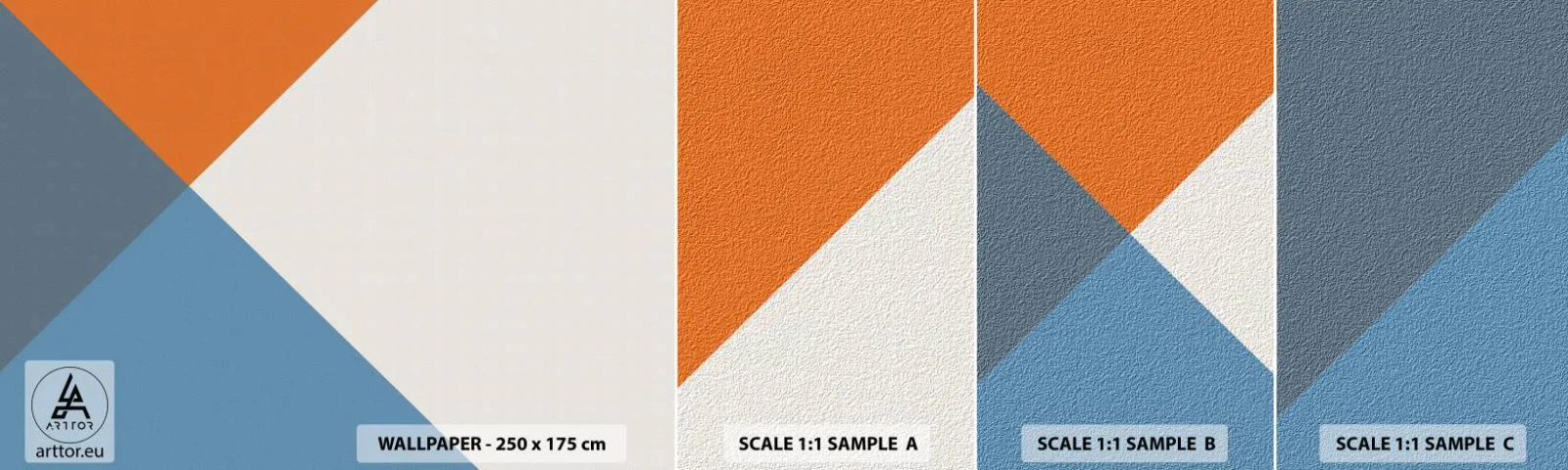 Fototapeta Vzorek Standard Eco - Pod úhlem… - Abstrakce, Kus, Moderní umění - 100x30 cm