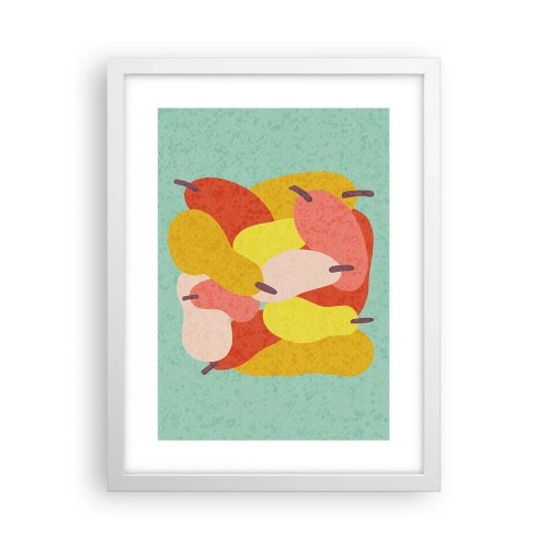 Plakát v bílém rámu - Ochutnejte letní slunce - 30x40 cm