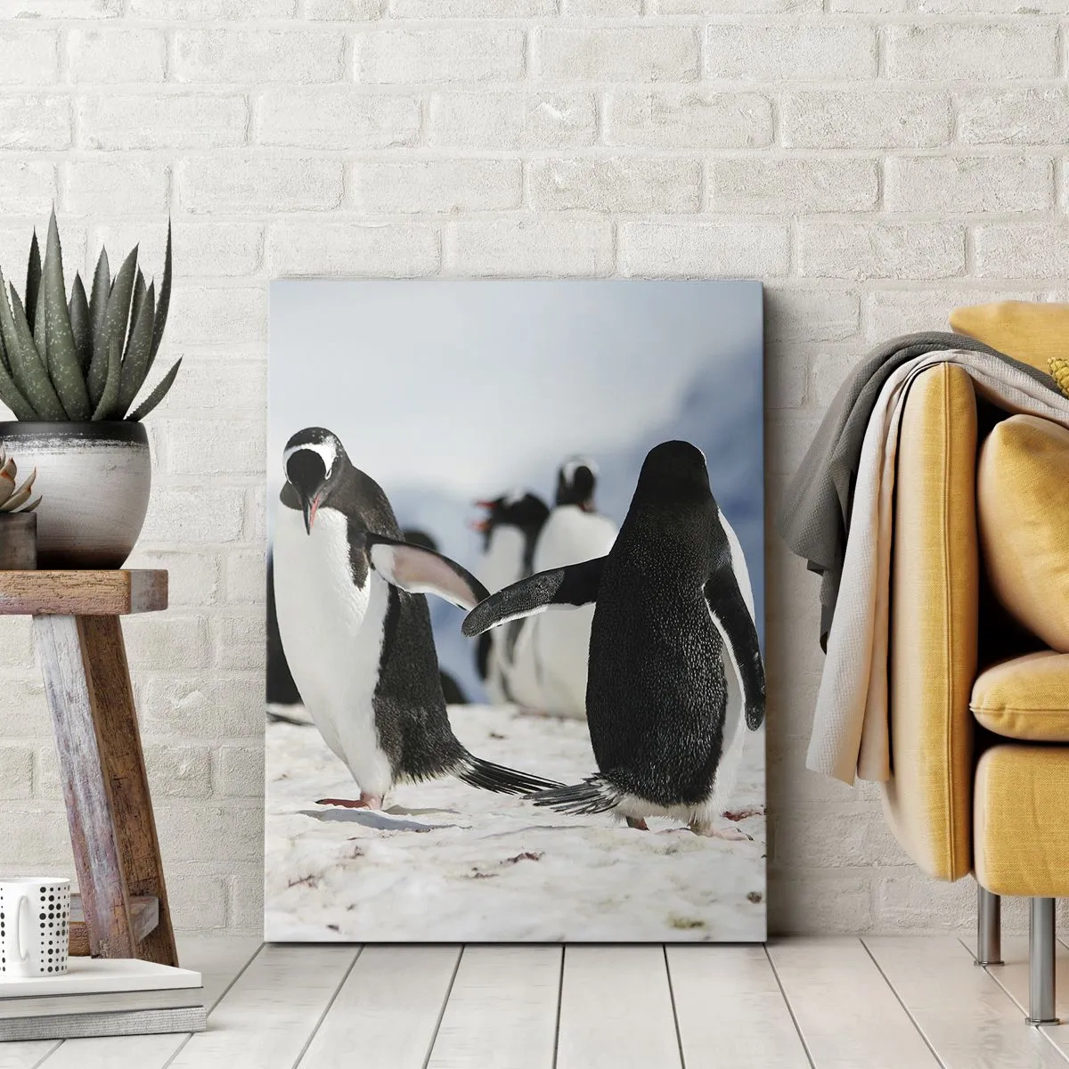 Obraz na plátně - Tanec na sněhu - 70x100 cm