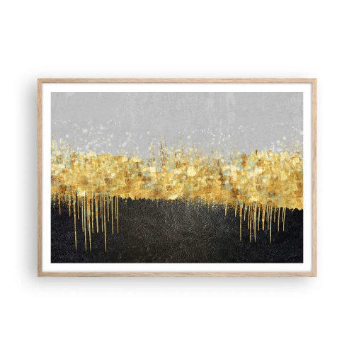 Plakát v rámu světlý dub - Dovnitř a vzhůru - 100x70 cm