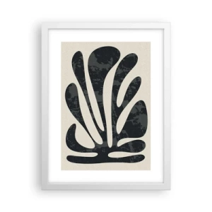 Plakát v bílém rámu - Mnohoprstá abstrakce - 30x40 cm