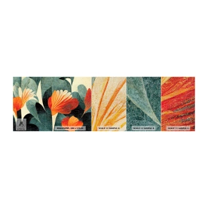 Vzor Fototapety Premium Canvas - Tropické horko a chlad zeleně - Botanika, Boho, grunge - 100x30 cm