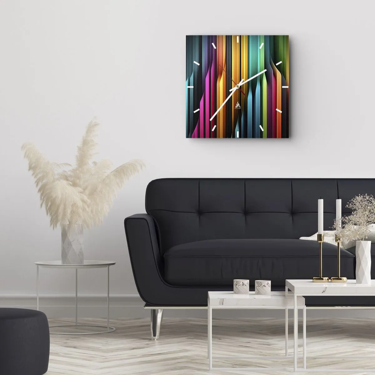 Nástěnné hodiny - Světelné varhany - 30x30 cm