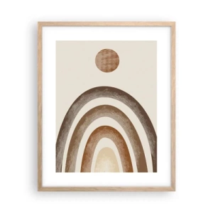 Plakát v rámu světlý dub - V předaleké galaxii - 40x50 cm