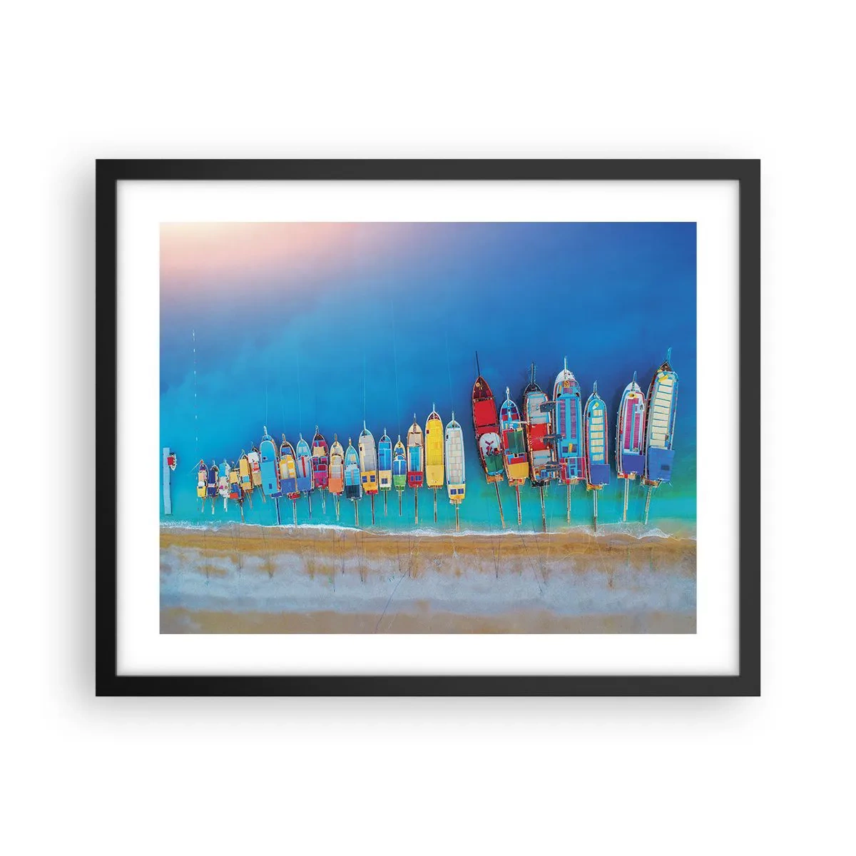 Plakát v černém rámu - Z ptačí perspektivy - 50x40 cm