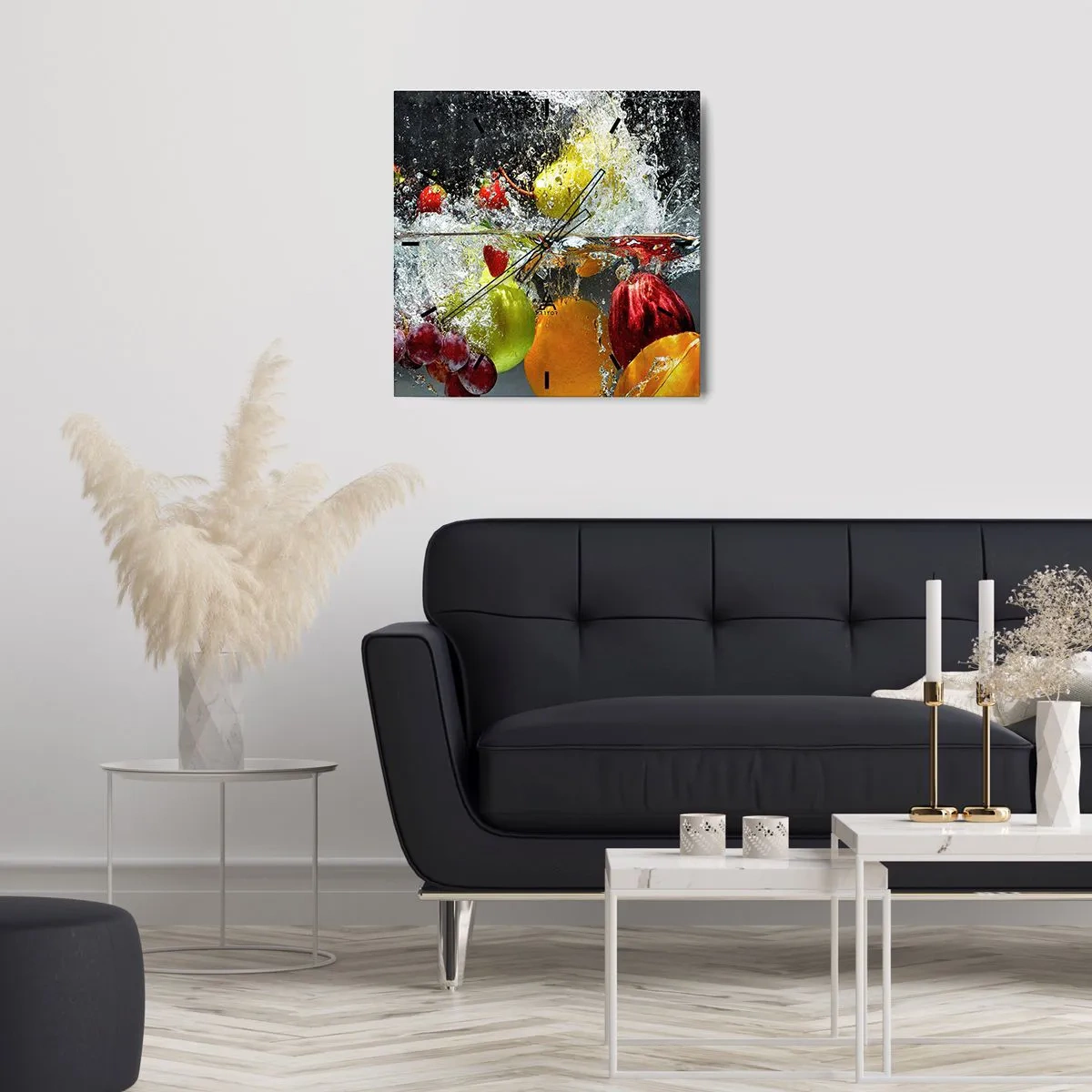 Nástěnné hodiny - Ovocné osvěžení - 30x30 cm