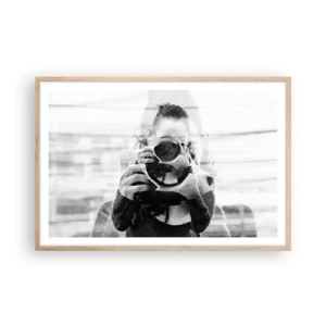 Plakát v rámu světlý dub - Tvůrce a materiál - 91x61 cm