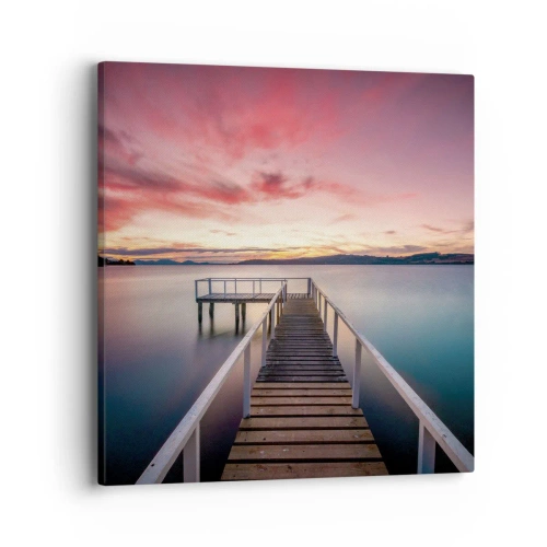 Obraz na plátně - Jemný plamen večera - 40x40 cm