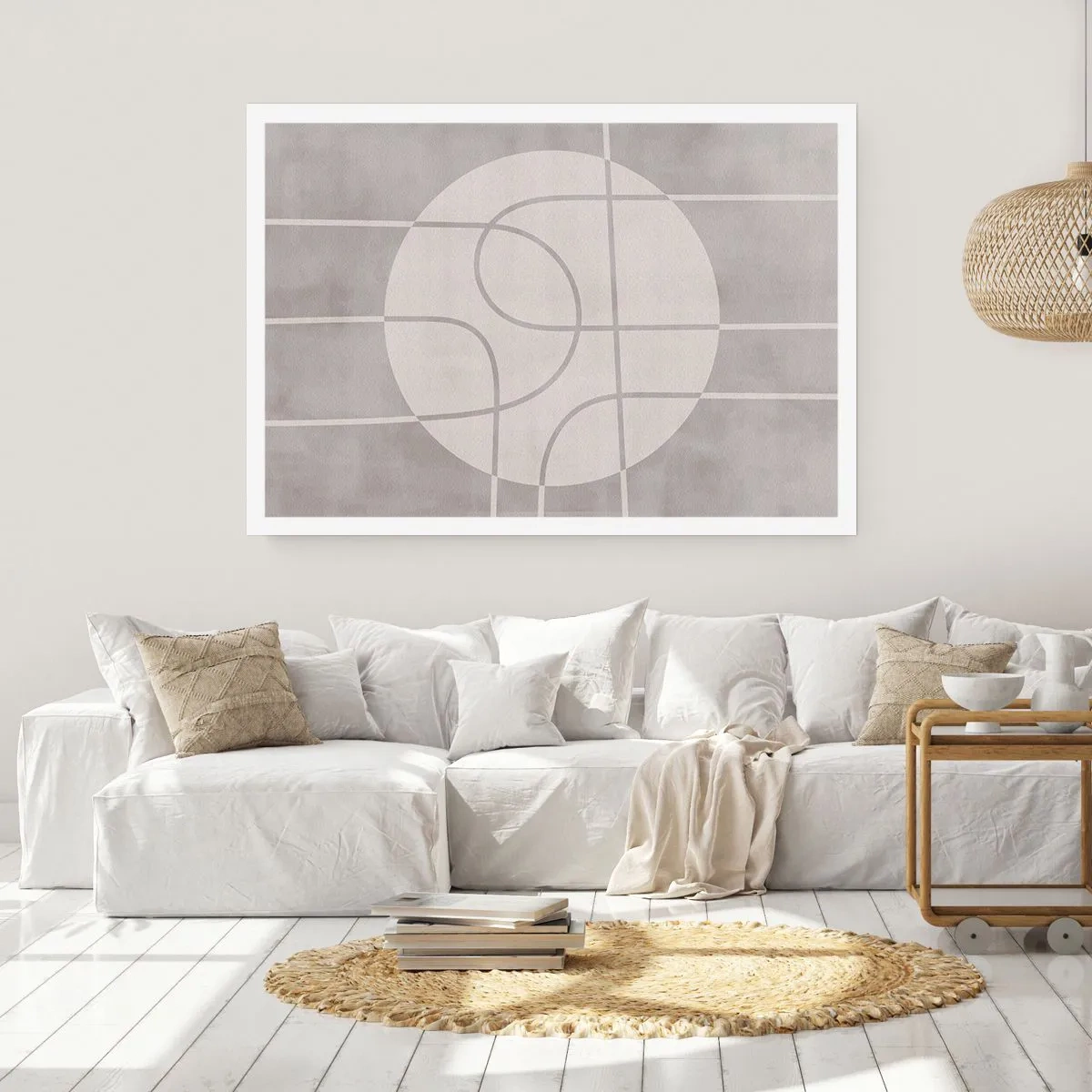 Plakát - Kruhově a přímo - 100x70 cm