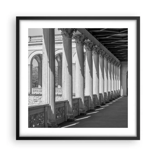 Plakát v černém rámu - Slunná arkáda - 50x50 cm