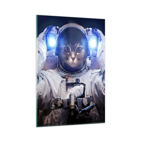 Obraz na skle - Houston, máte problém - 80x120 cm