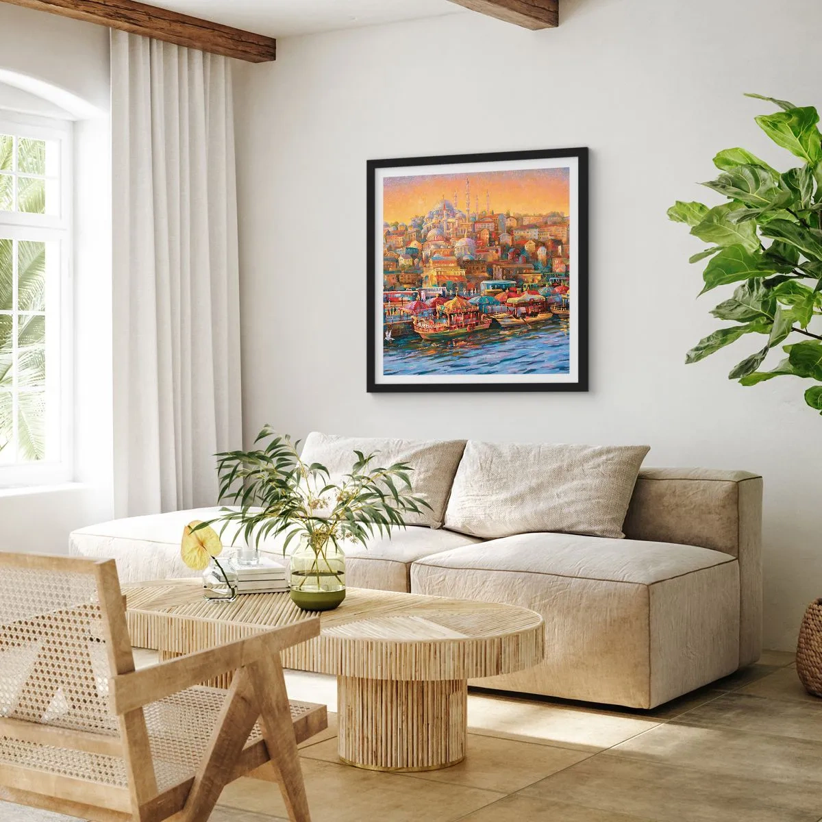 Plakát v černém rámu - Istanbulský příběh - 50x50 cm