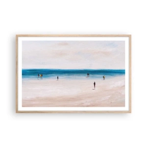 Plakát v rámu světlý dub - Přirozená potřeba - 91x61 cm