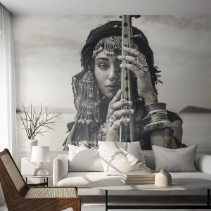Fototapeta Premium Sand - Samotná hudba orientu - Žena, Boho, Šperky - 100x70 cm