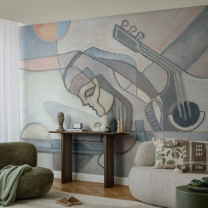 Fototapeta Premium Canvas - V moci hudby - Abstrakce, Kubismus, Lidé - 200x140 cm