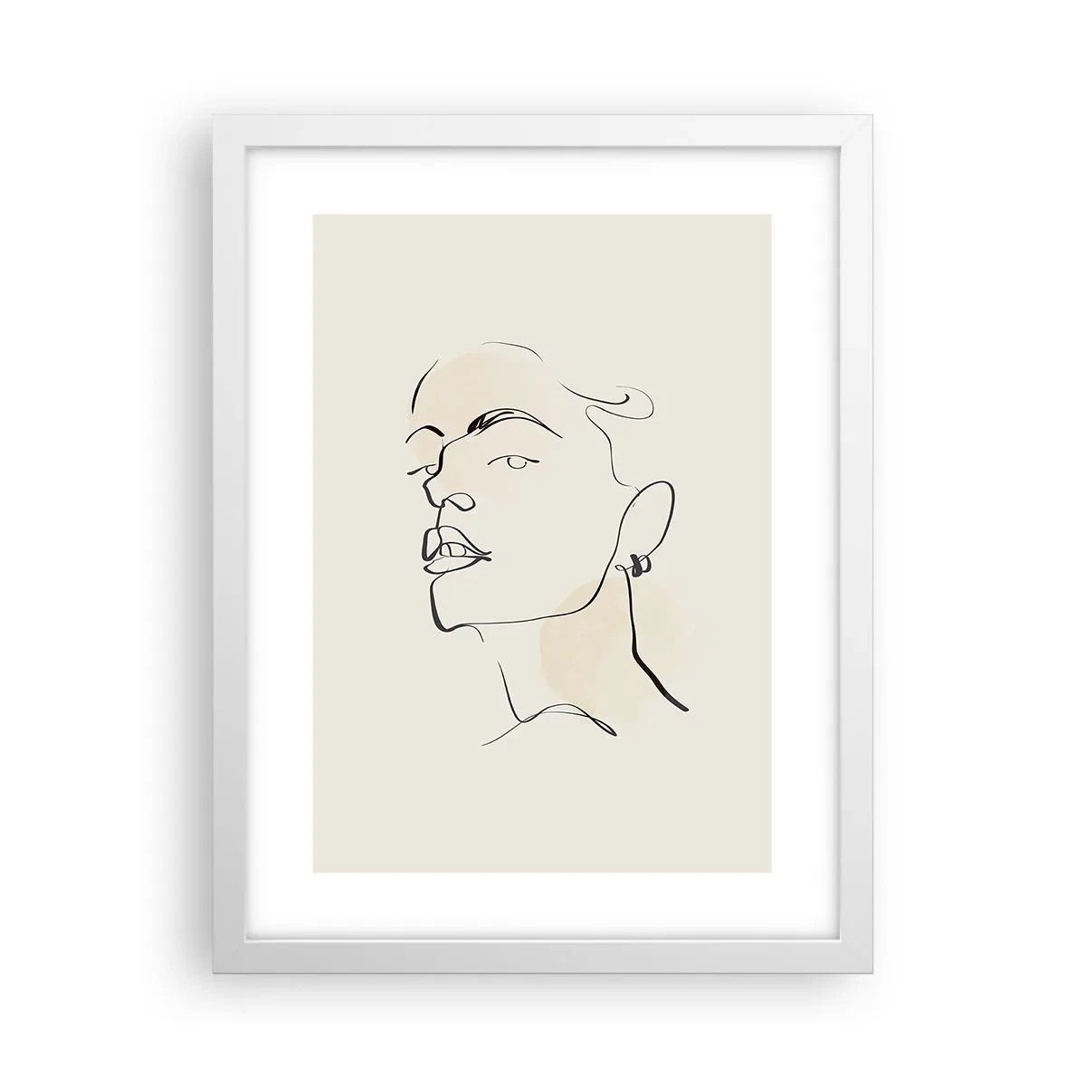 Plakát v bílém rámu - Hrdý pohled - 30x40 cm