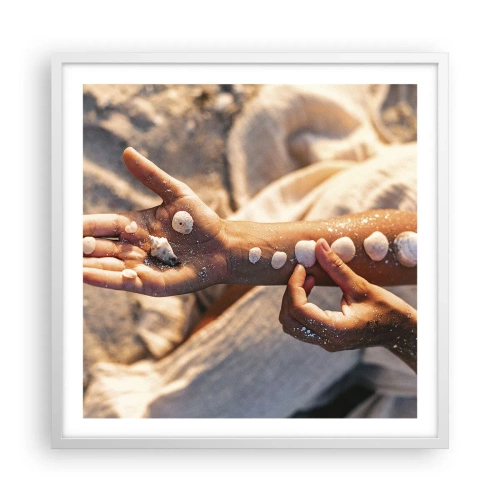 Plakát v bílém rámu - Krása na dosah - 60x60 cm