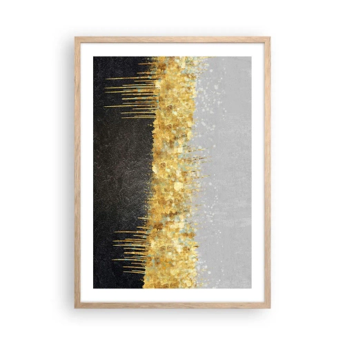 Plakát v rámu světlý dub - Dovnitř a vzhůru - 50x70 cm