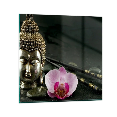 Obraz na skle - Soulad moudrosti a krásy - 40x40 cm