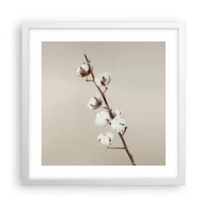 Plakát v bílém rámu - U zdroje měkkosti - 40x40 cm