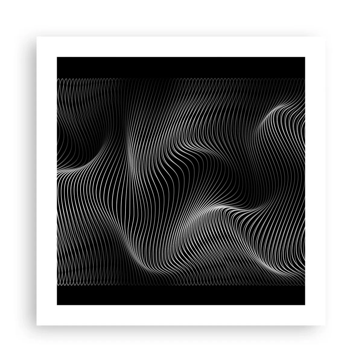 Plakát - Tanec světla v prostoru - 50x50 cm
