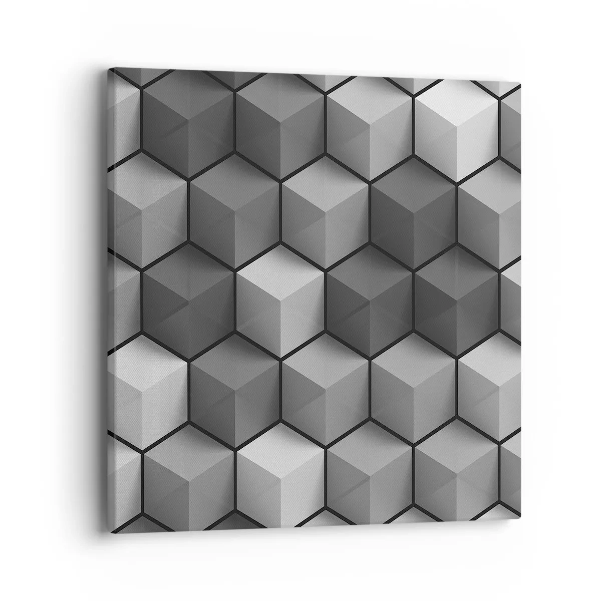 Obraz na plátně - Kubistické puzzle - 40x40 cm