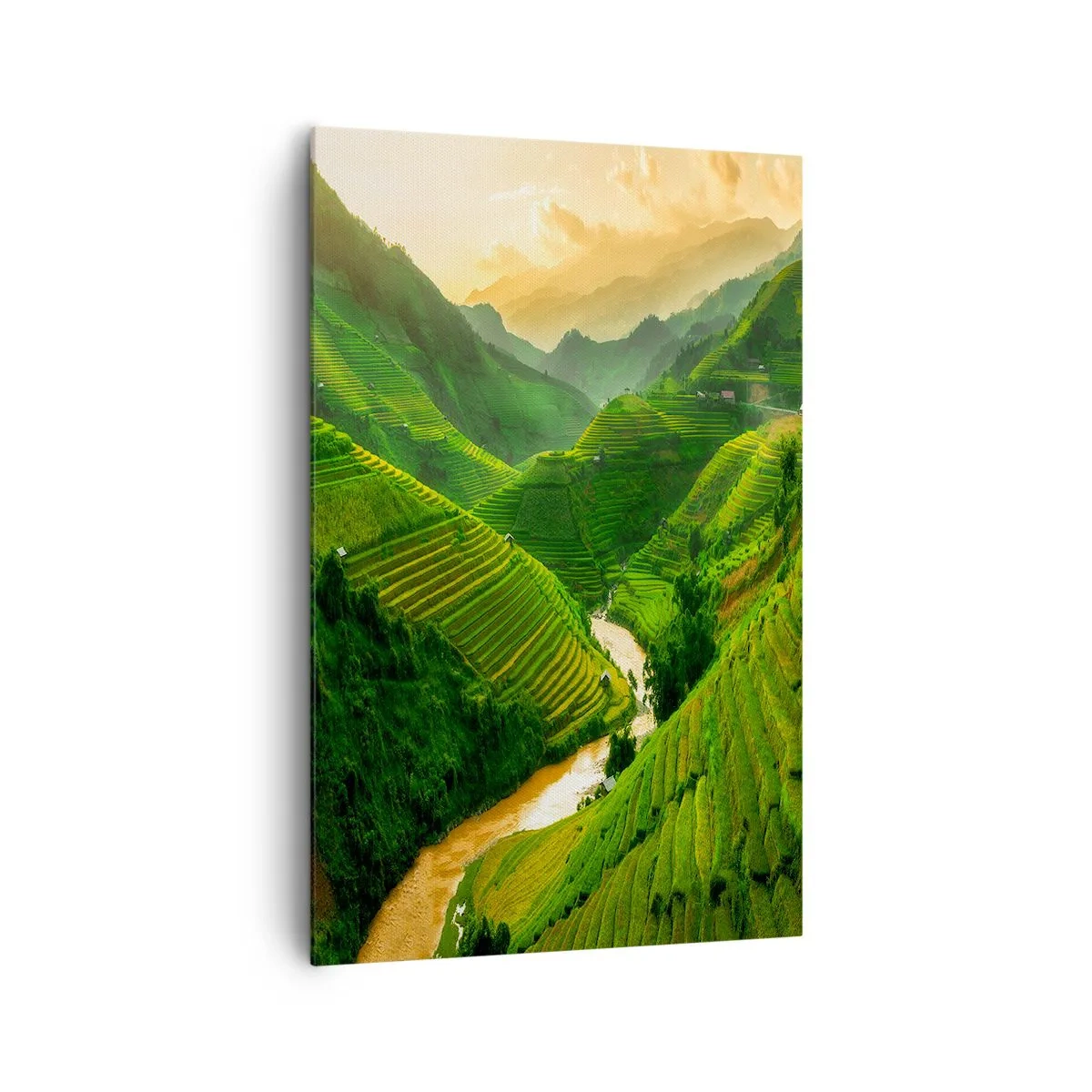Obraz na plátně - Vietnamské údolí - 80x120 cm