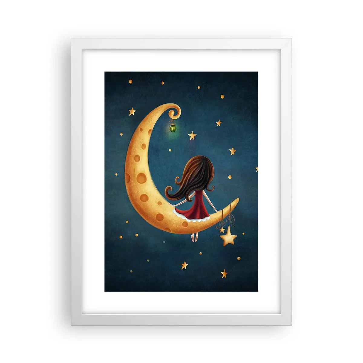 Plakát v bílém rámu - Kdysi dávno… - 30x40 cm