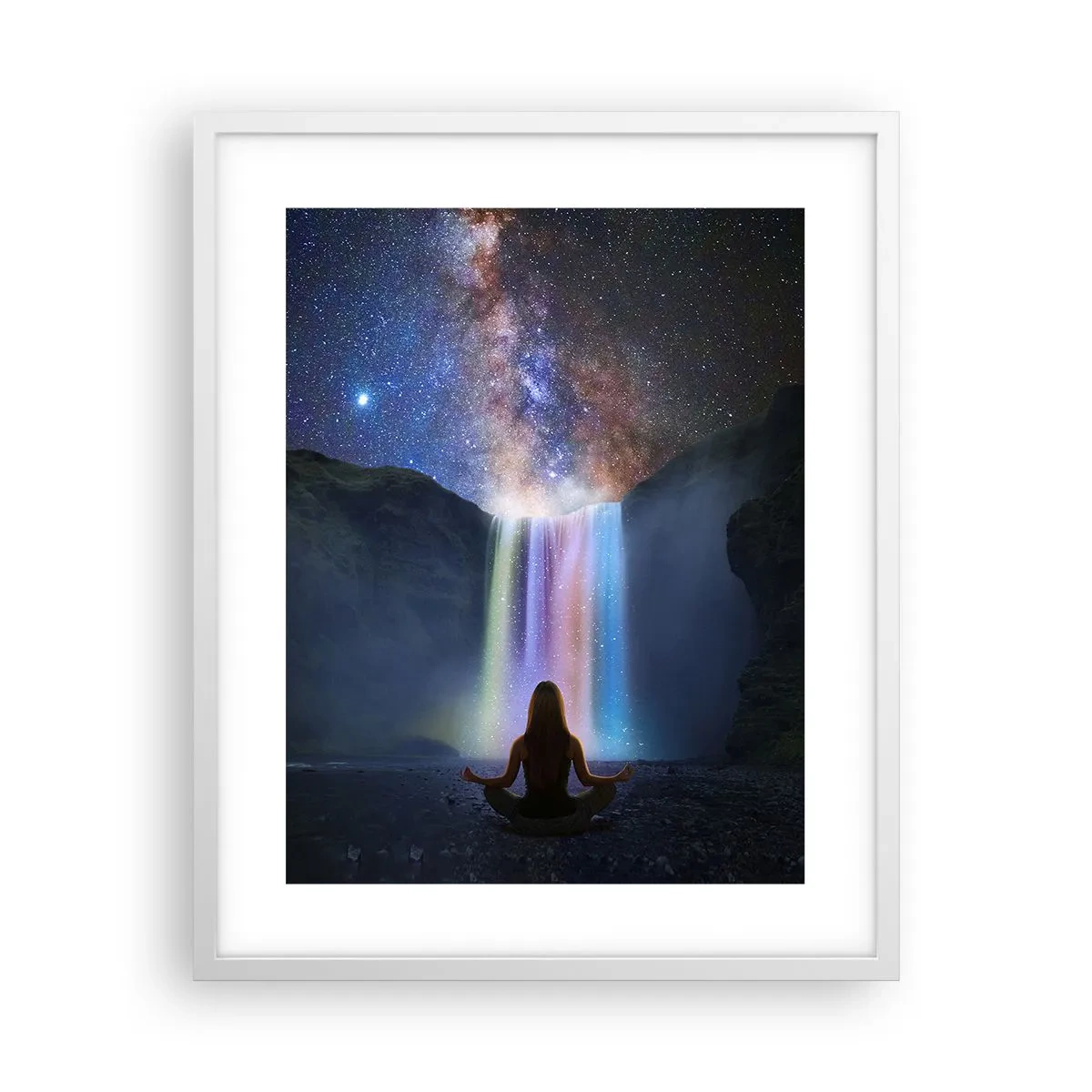 Plakát v bílém rámu - Absolutní harmonie - 40x50 cm