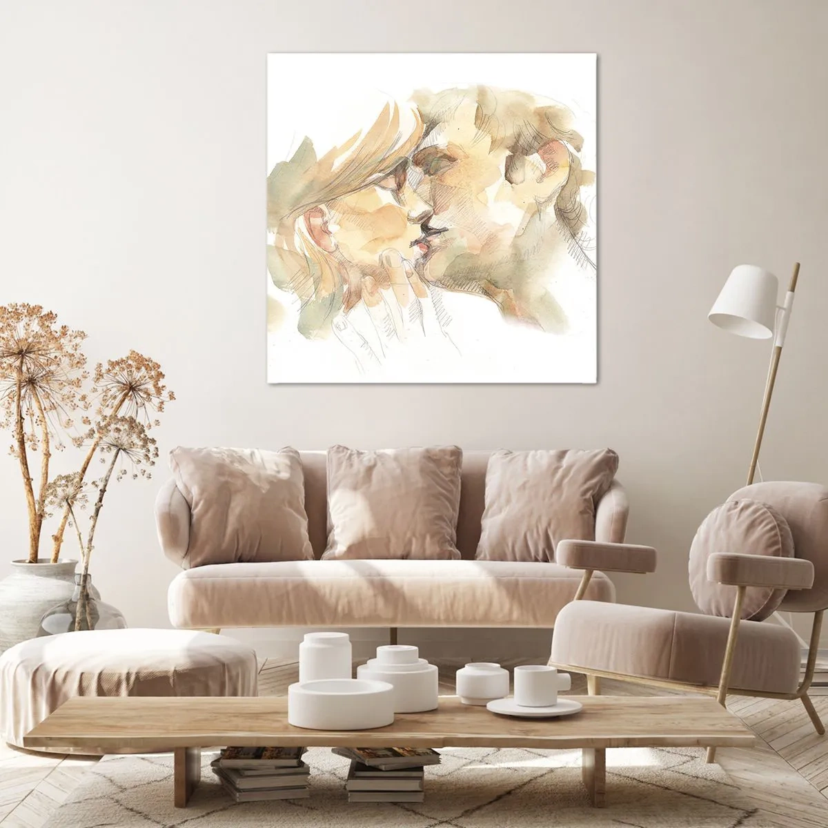 Obraz na plátně - Nalezena polovina? - 50x50 cm