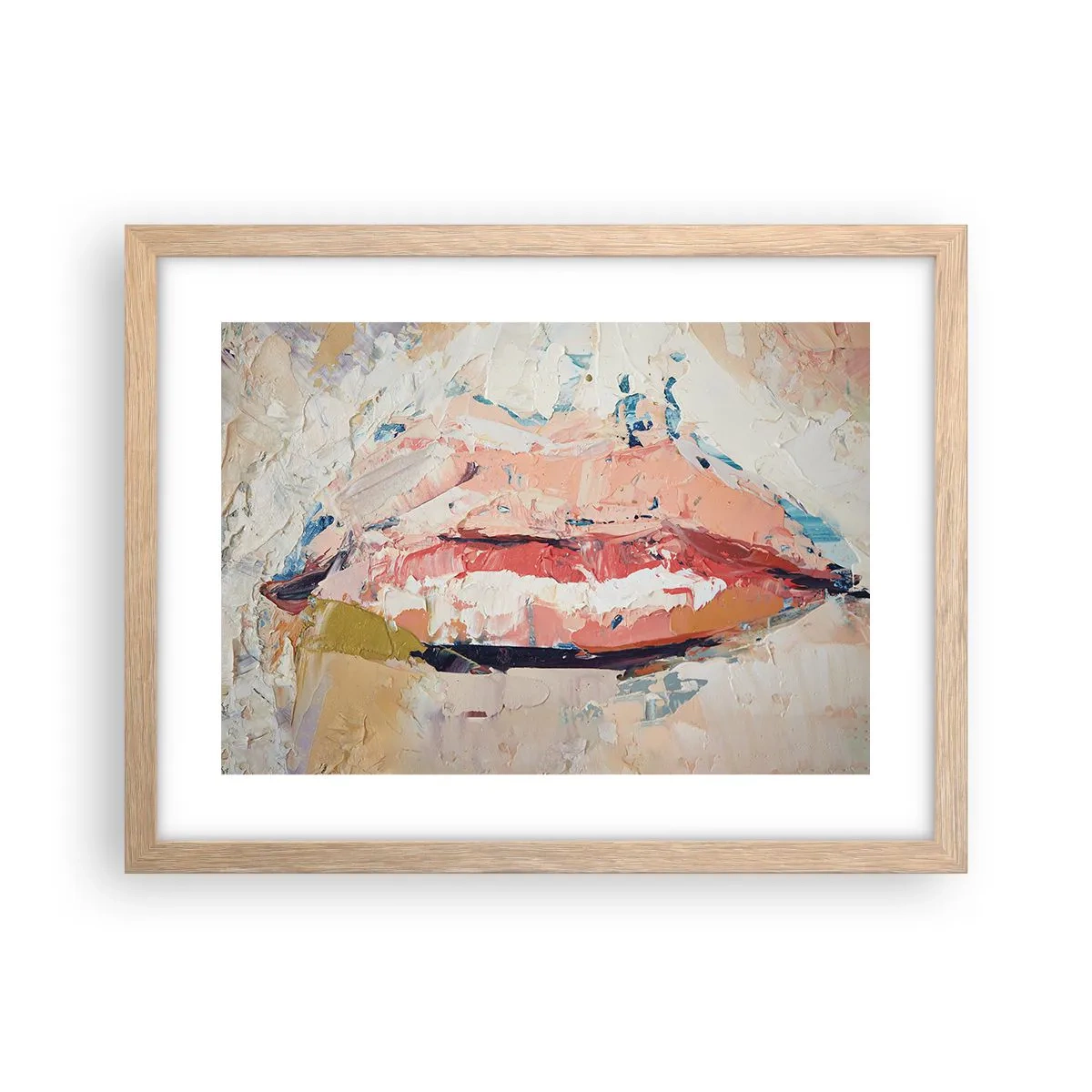 Plakát v rámu světlý dub - Probouzí smysly - 40x30 cm