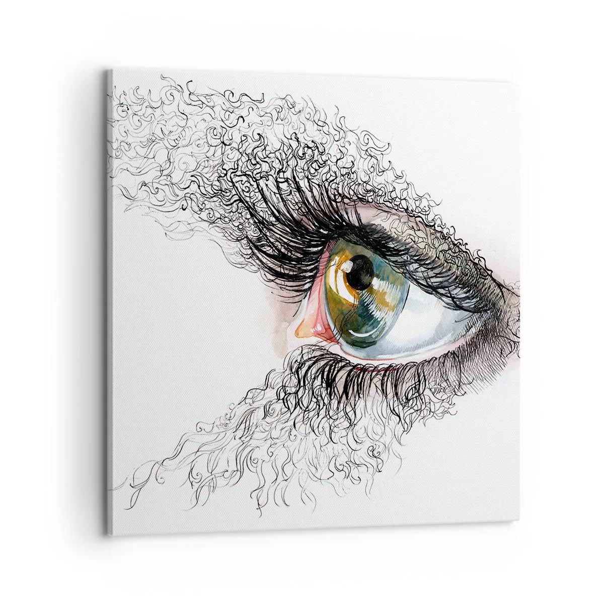 Obraz na plátně - Podívej se přímo do duše - 60x60 cm