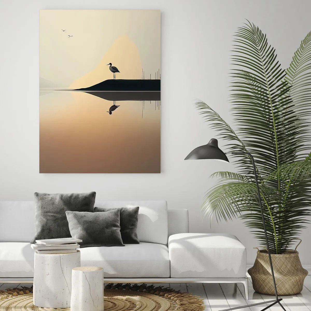 Obraz na skle - Pán na jezeře - 50x70 cm